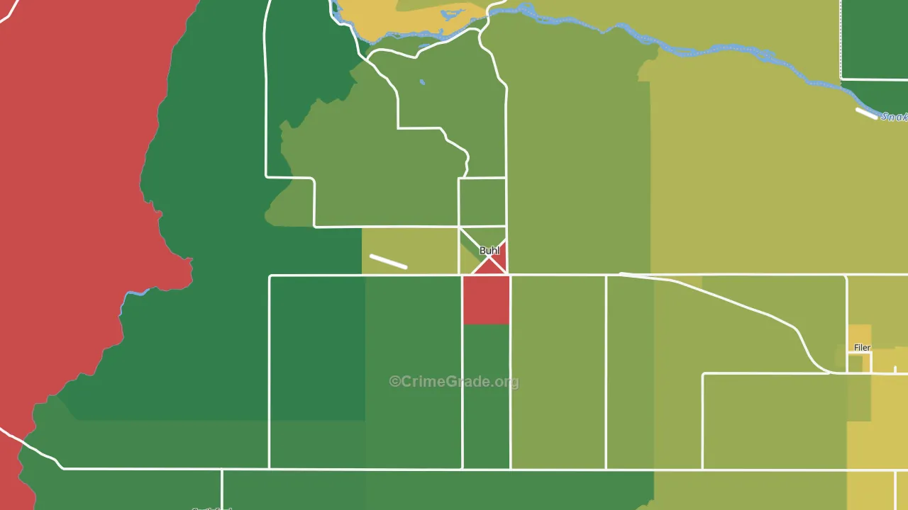 83316, ID Map of Vehicle Theft Rates