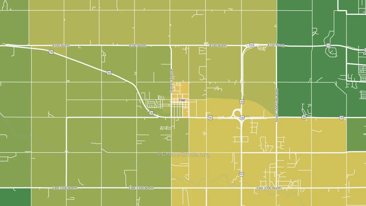 83328, ID Map of Vehicle Theft Rates