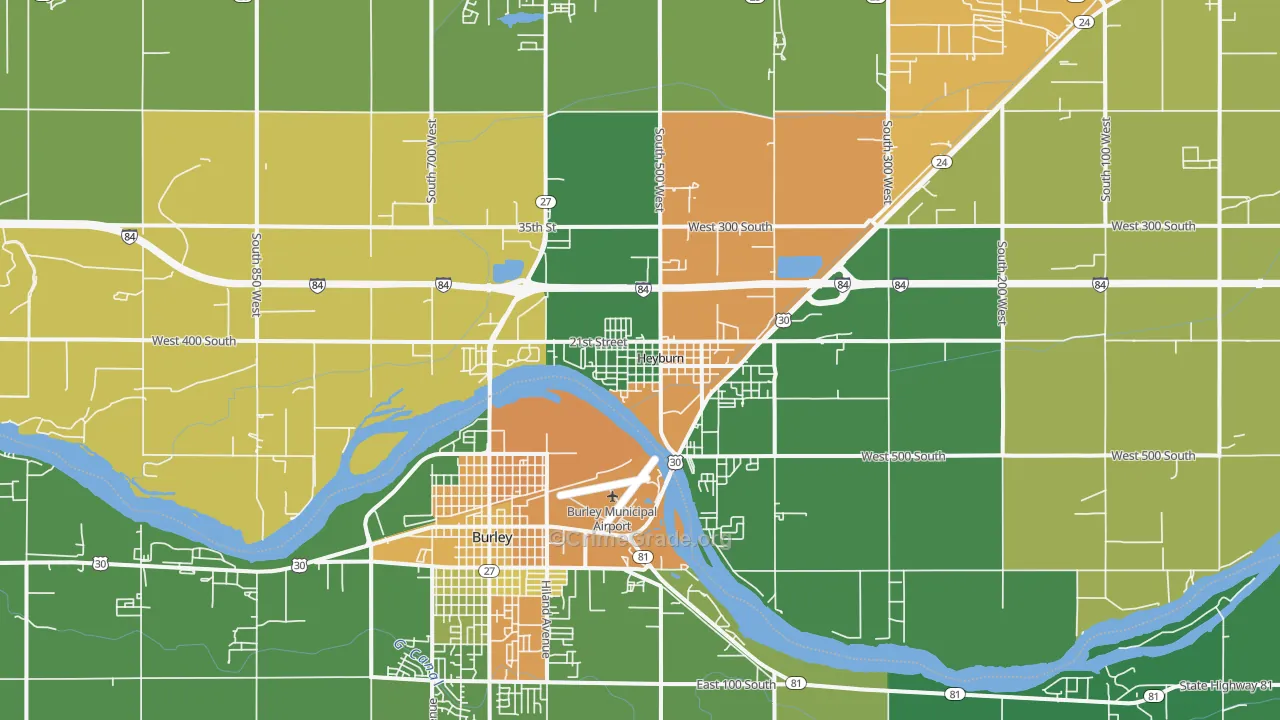 83336, ID Map of Vehicle Theft Rates