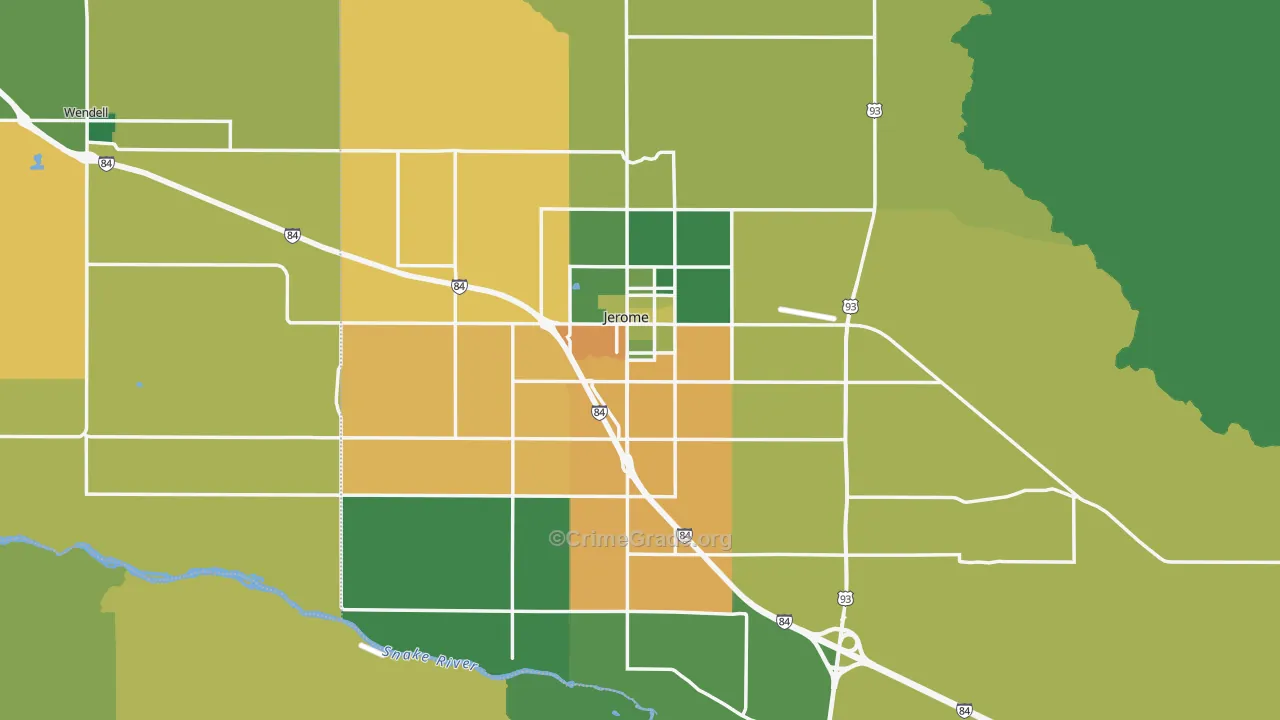 83338, ID Map of Vehicle Theft Rates