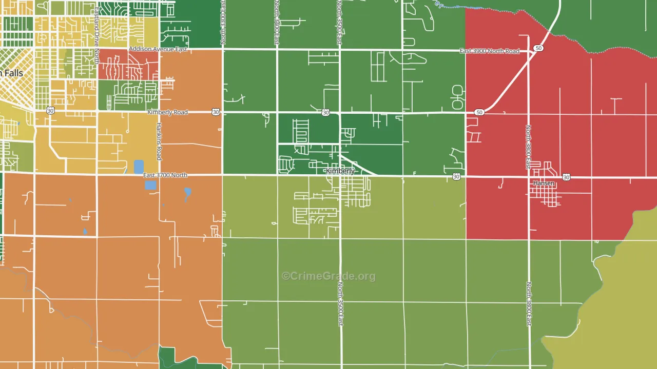 83341, ID Map of Vehicle Theft Rates
