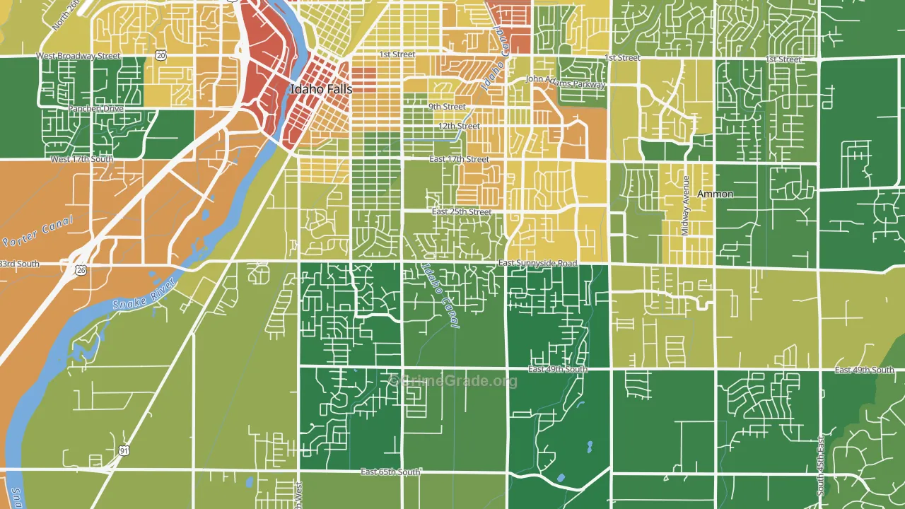 83404, ID Map of Vehicle Theft Rates