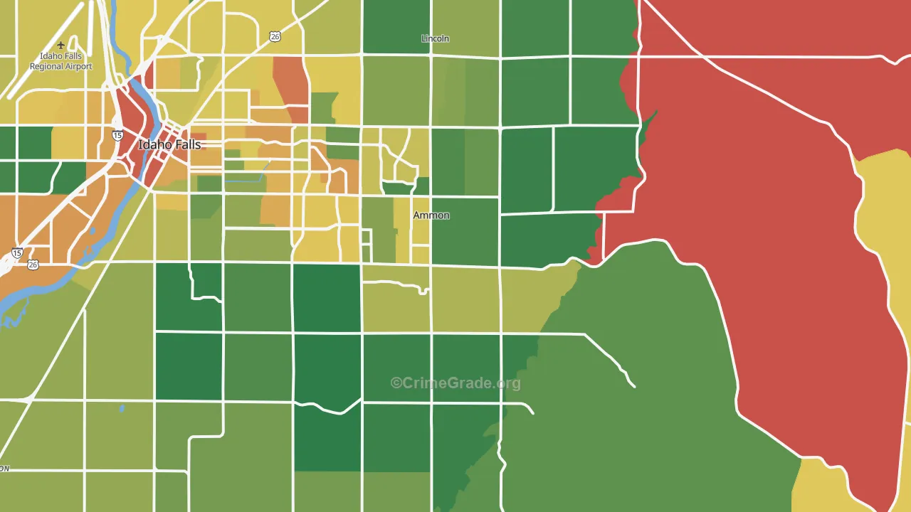 83406, ID Map of Vehicle Theft Rates