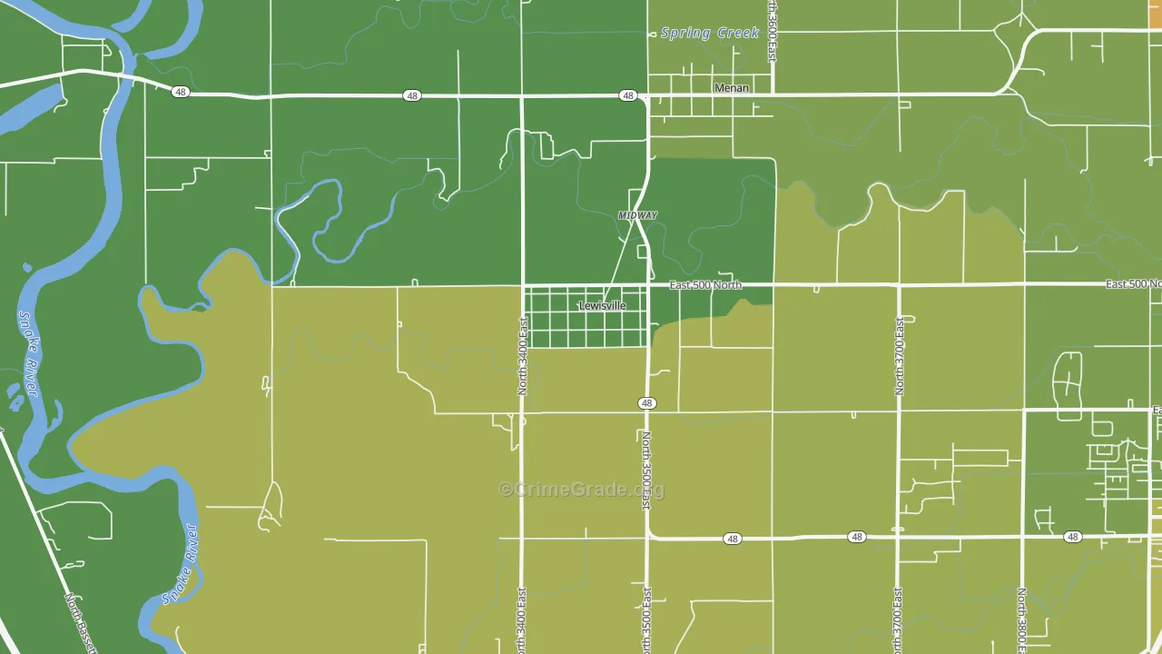 83431, ID Map of Vehicle Theft Rates