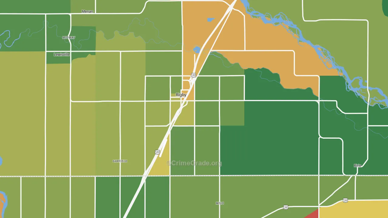 83442, ID Map of Vehicle Theft Rates