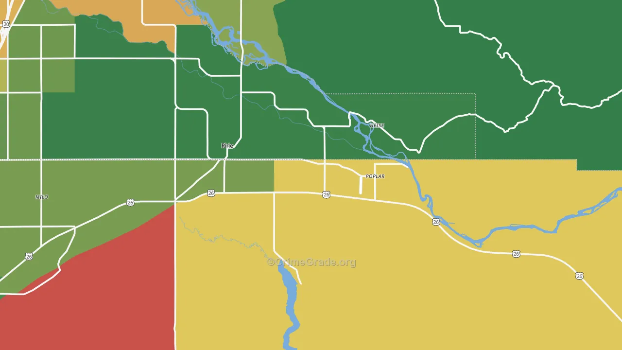 83443, ID Map of Vehicle Theft Rates