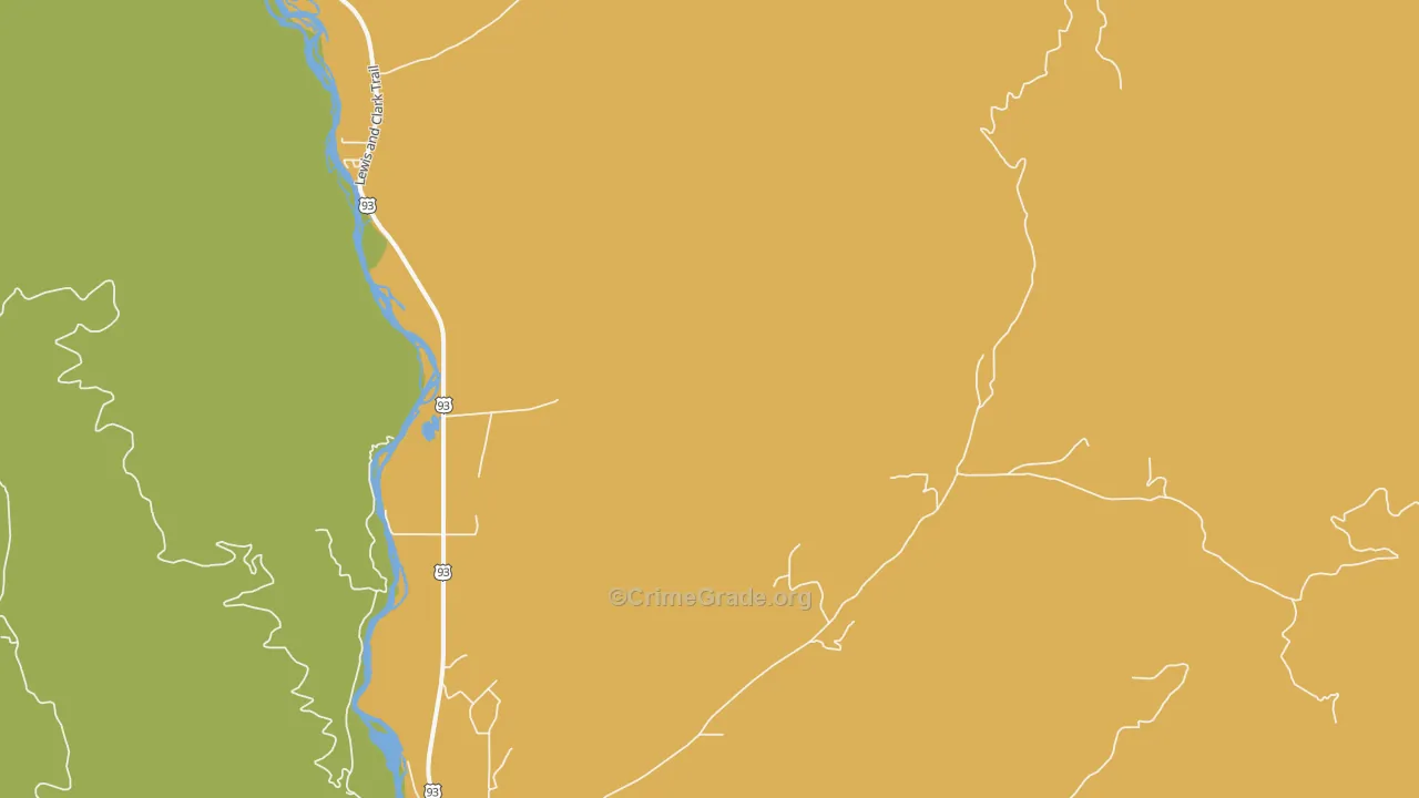 83462, ID Map of Vehicle Theft Rates