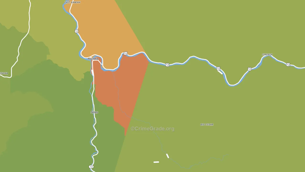 83539, ID Map of Vehicle Theft Rates