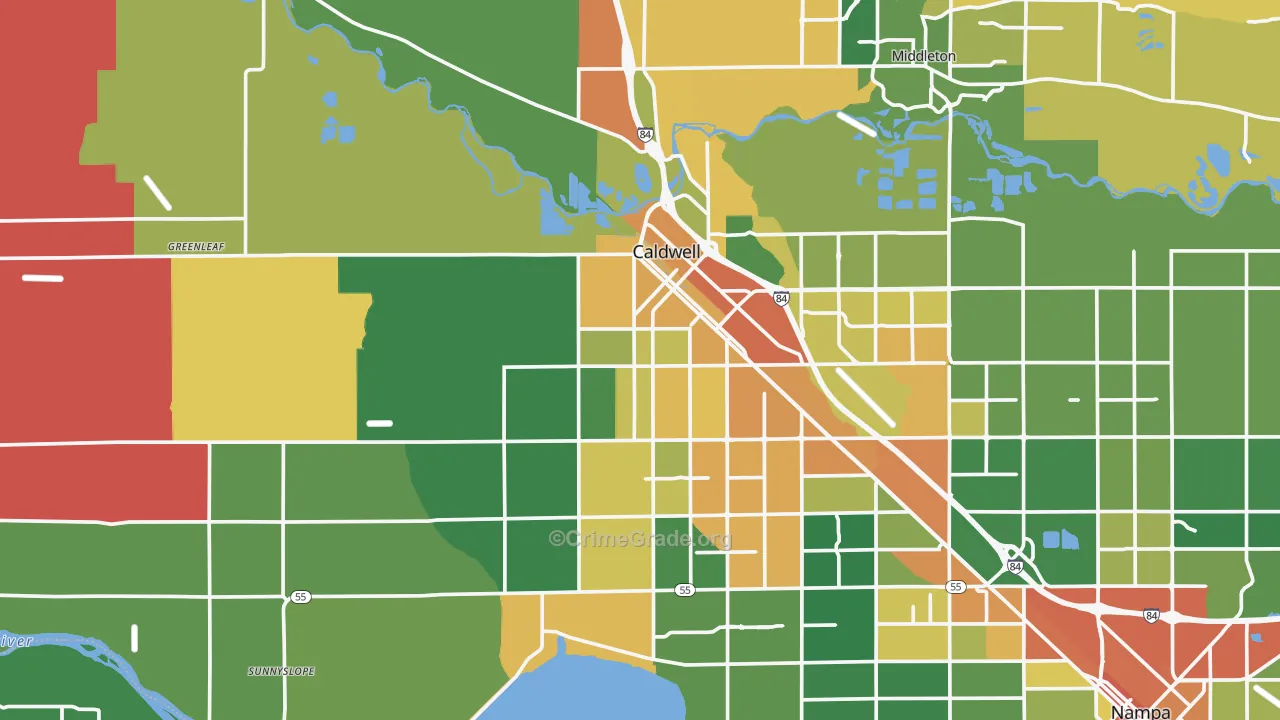 83607, ID Map of Vehicle Theft Rates