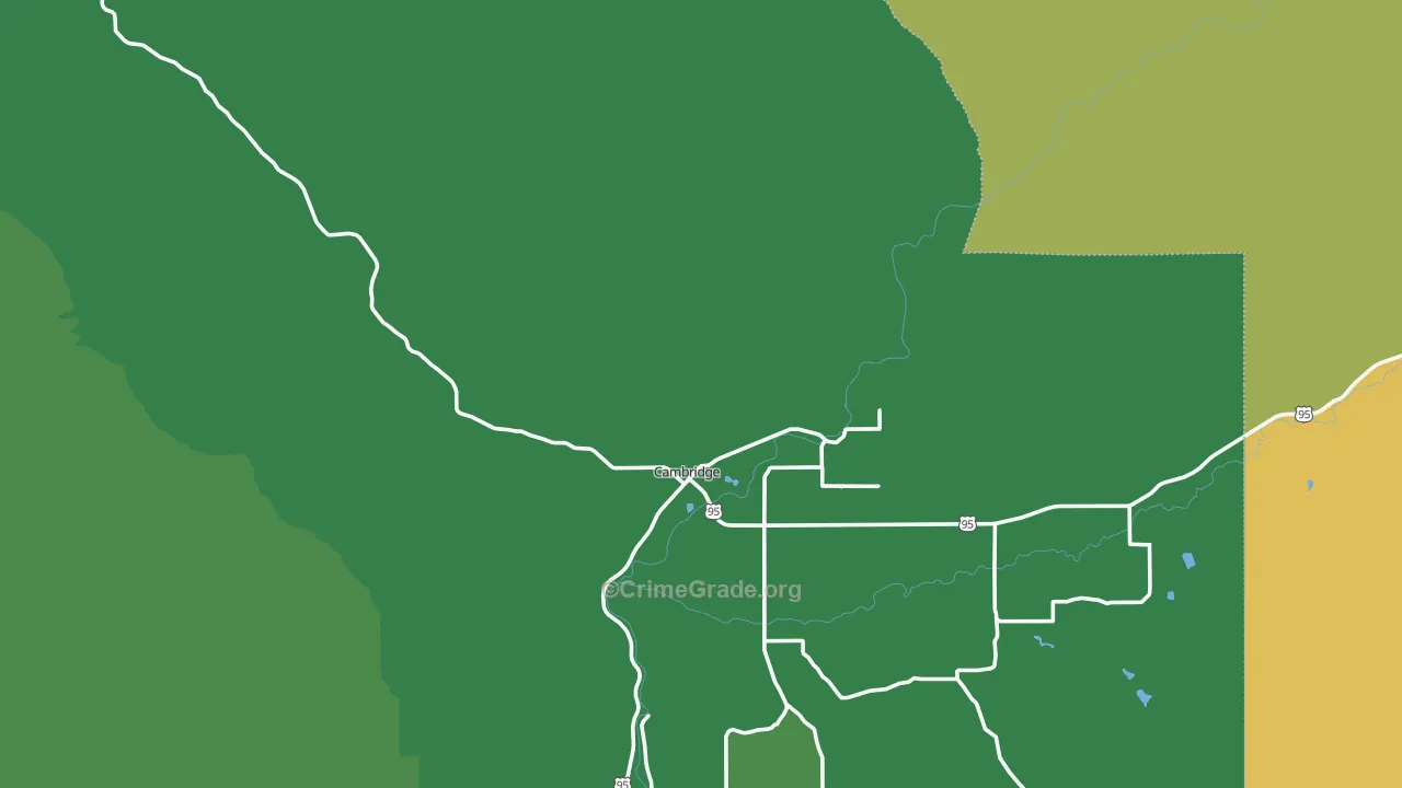 83610, ID Map of Vehicle Theft Rates