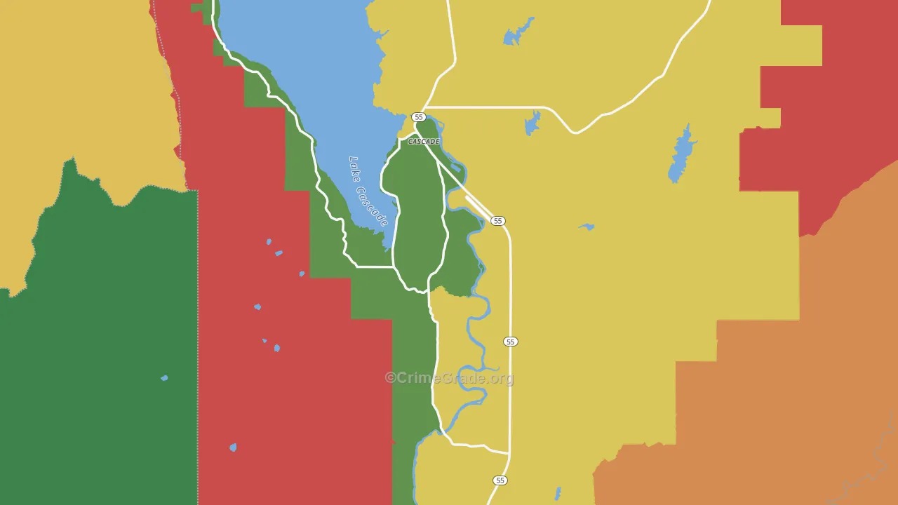 83611, ID Map of Vehicle Theft Rates
