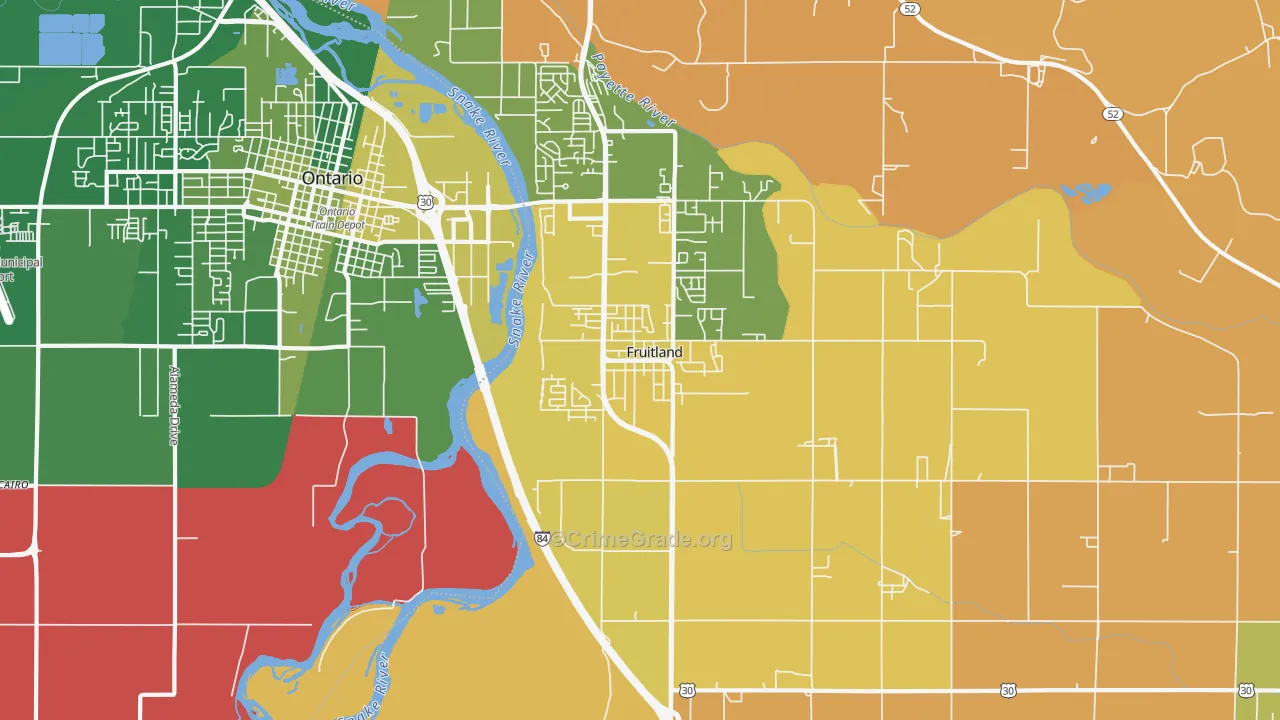 83619, ID Map of Vehicle Theft Rates