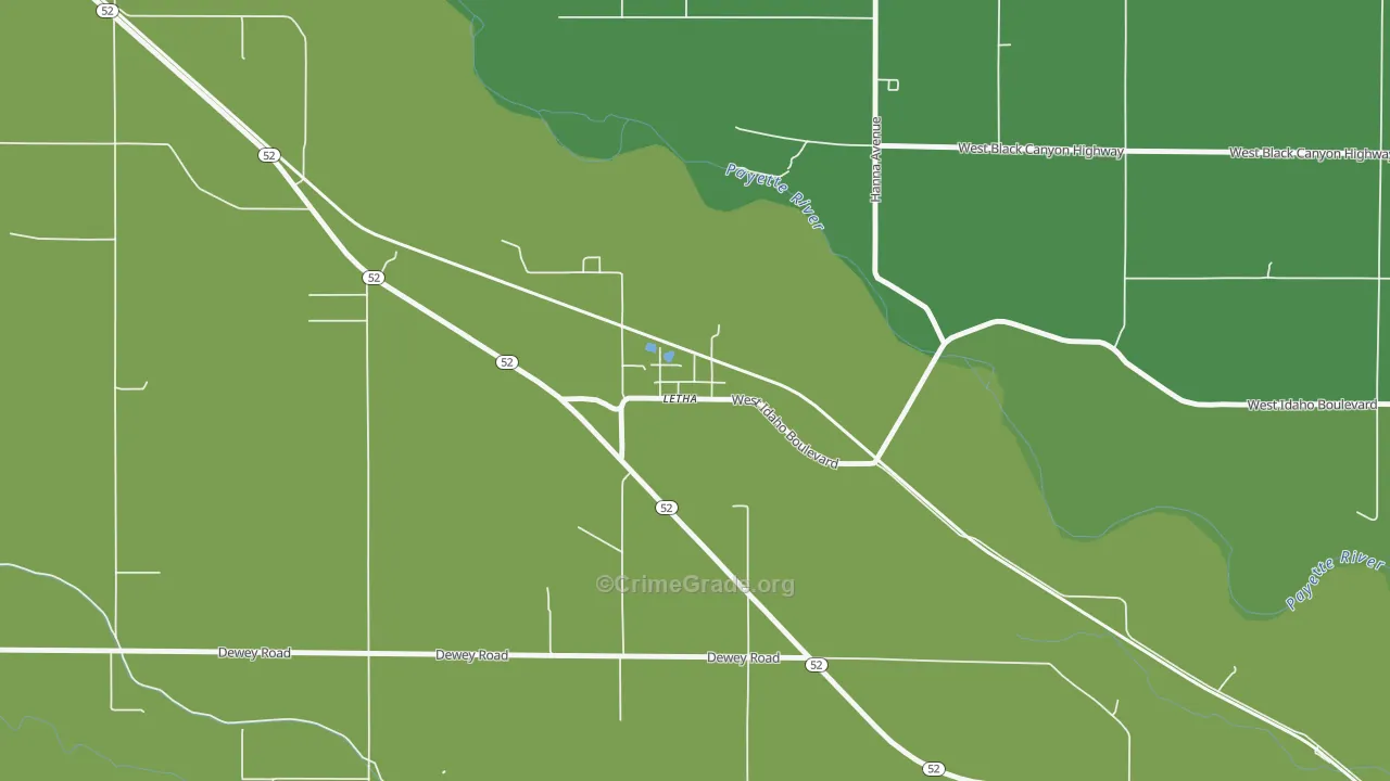 83636, ID Map of Vehicle Theft Rates