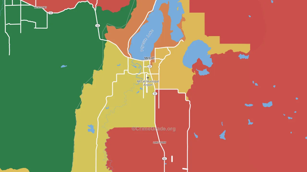 83638, ID Map of Vehicle Theft Rates