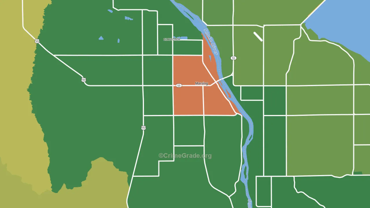 83639, ID Map of Vehicle Theft Rates