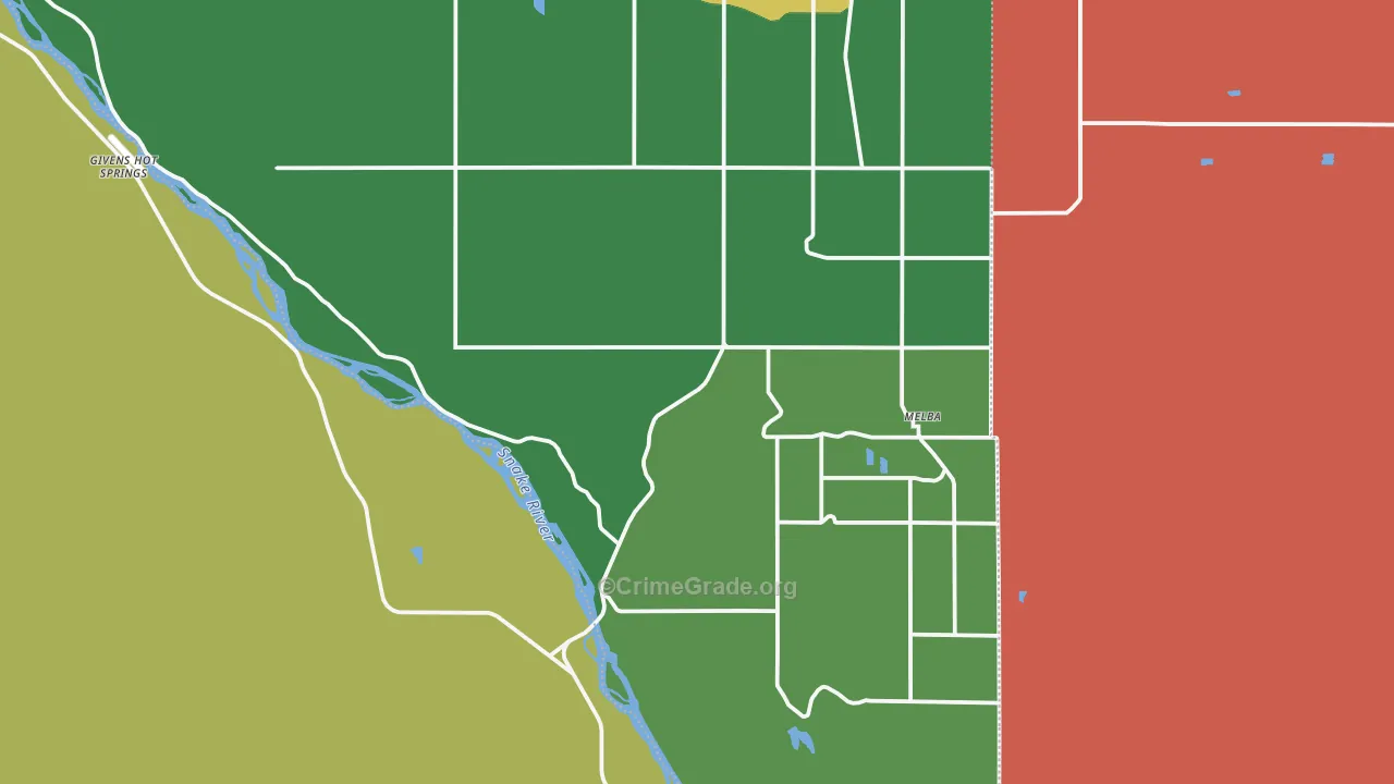 83641, ID Map of Vehicle Theft Rates
