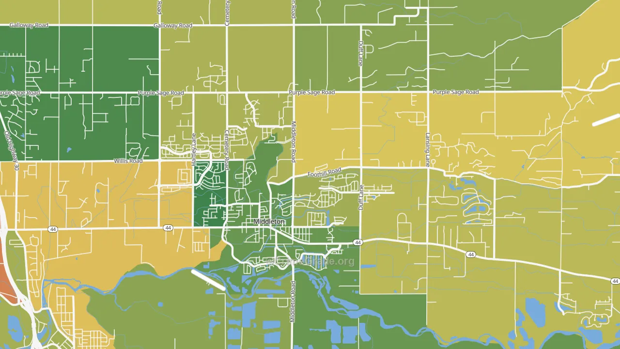83644, ID Map of Vehicle Theft Rates
