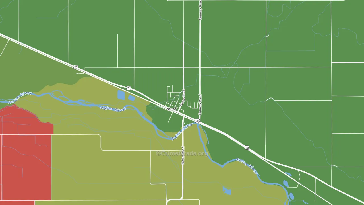 83656, ID Map of Vehicle Theft Rates
