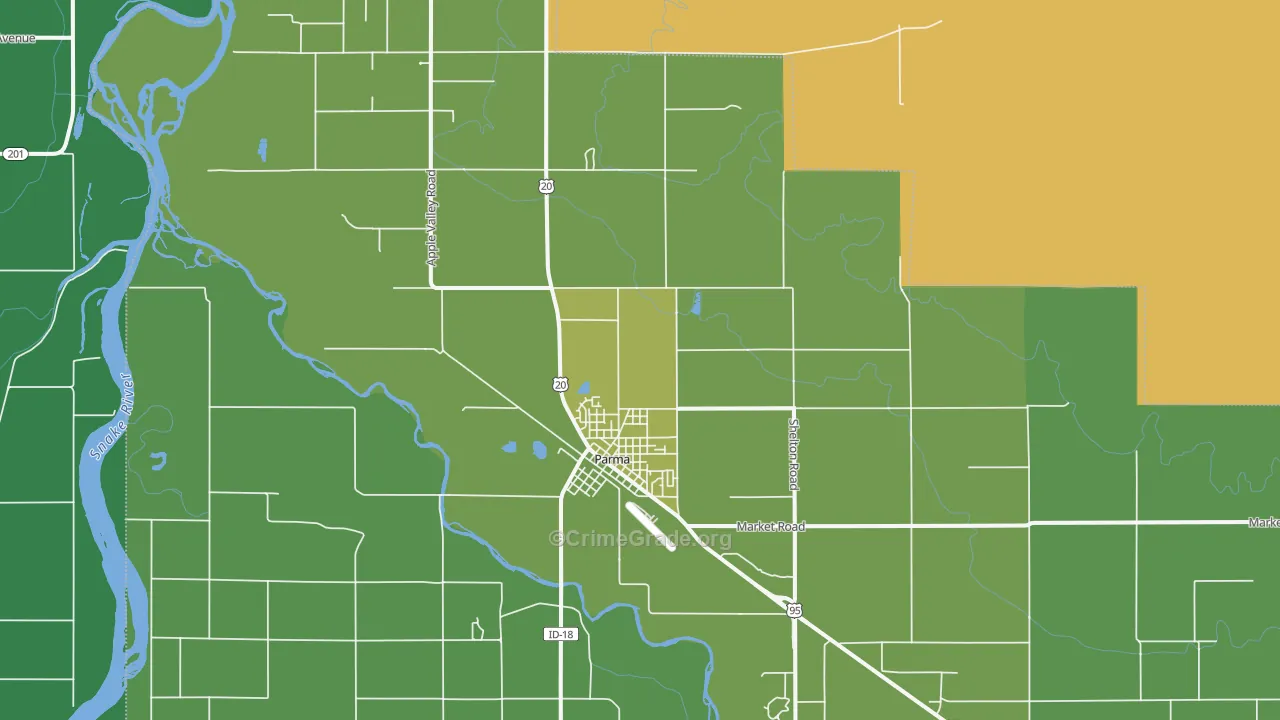 83660, ID Map of Vehicle Theft Rates