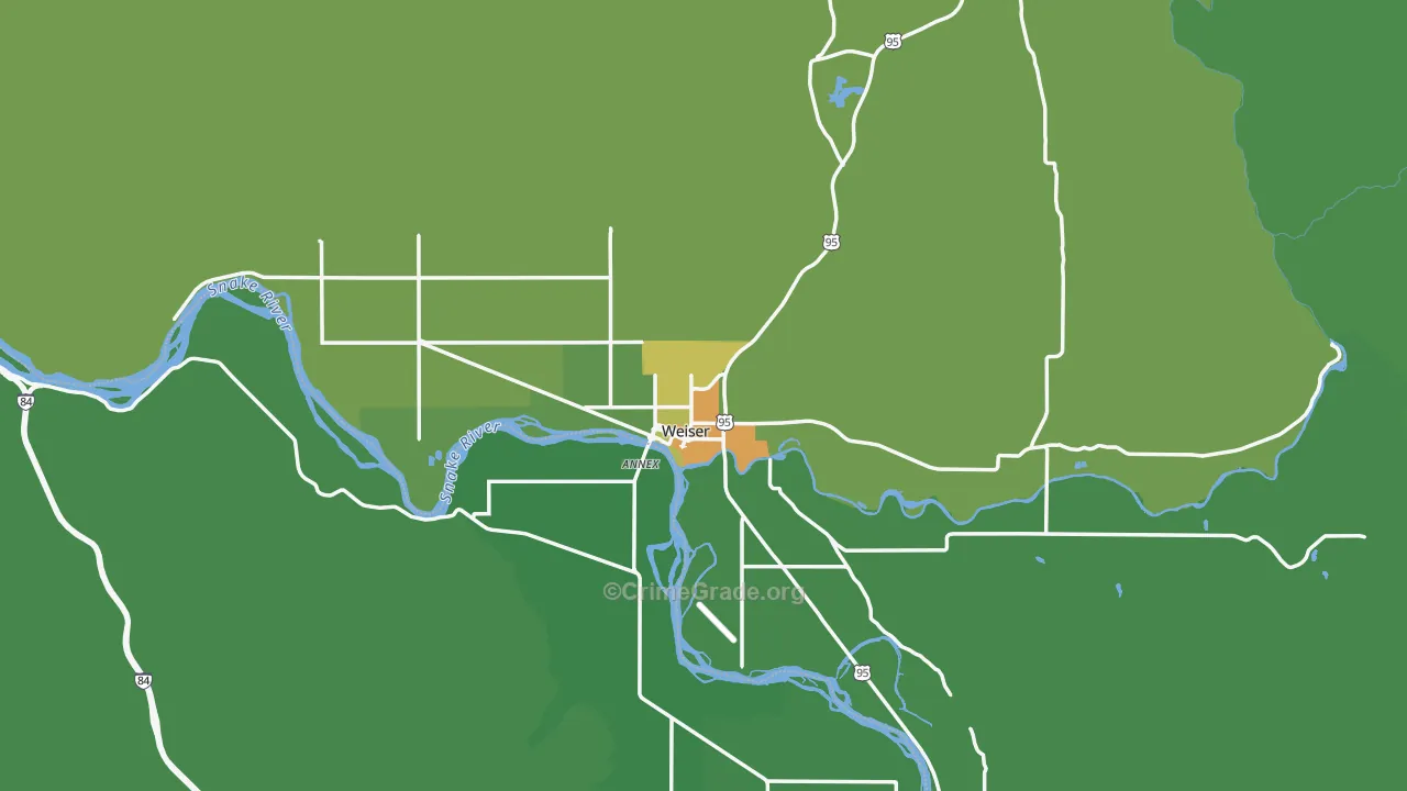 83672, ID Map of Vehicle Theft Rates