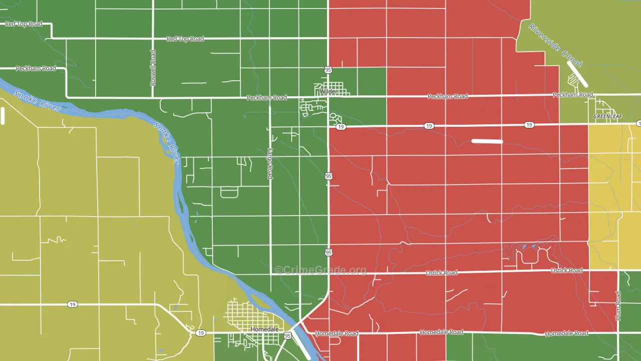 83676, ID Map of Vehicle Theft Rates