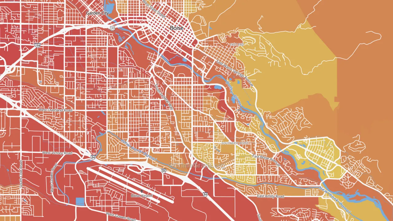 83706, ID Map of Vehicle Theft Rates