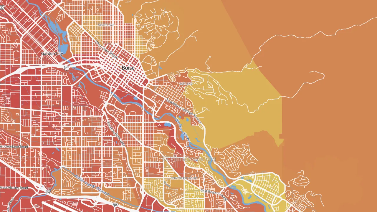 83712, ID Map of Vehicle Theft Rates