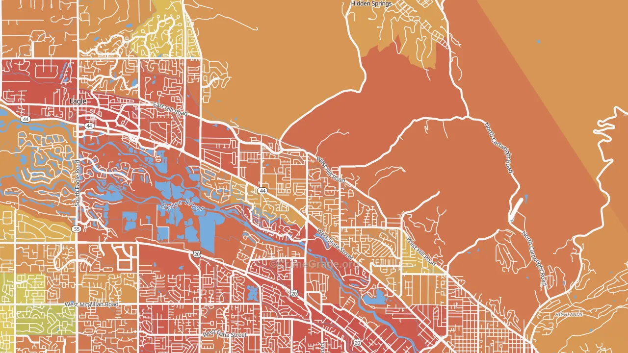 83714, ID Map of Vehicle Theft Rates
