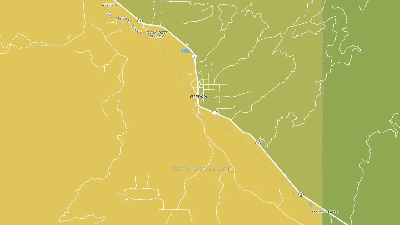 83830, ID Map of Vehicle Theft Rates