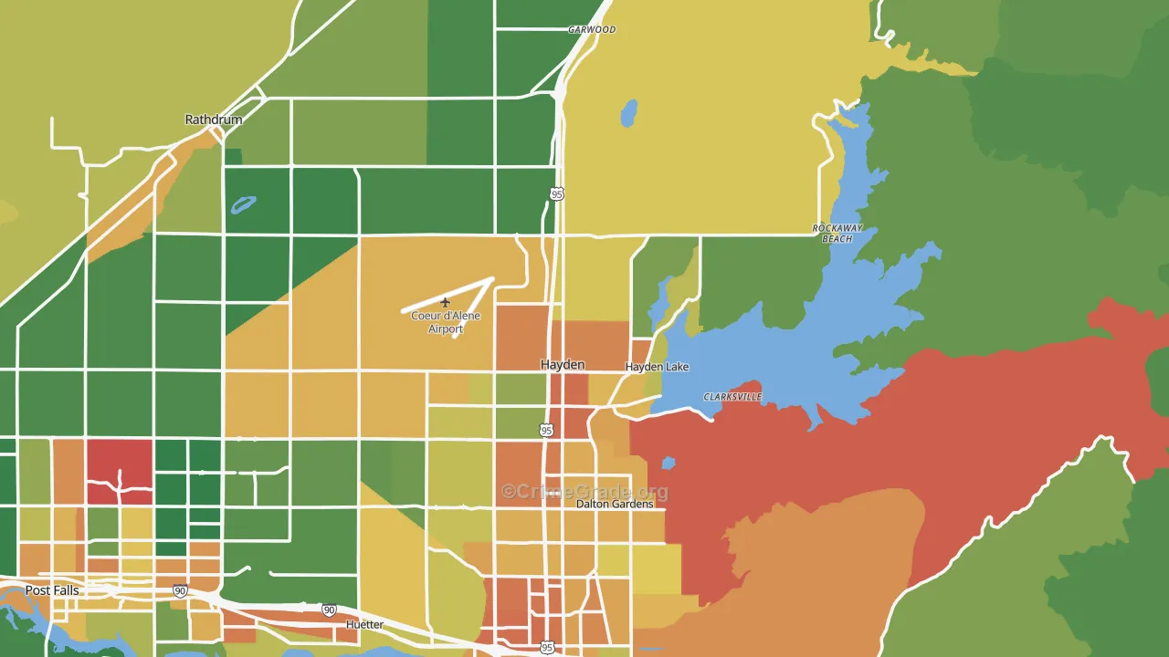 83835, ID Map of Vehicle Theft Rates