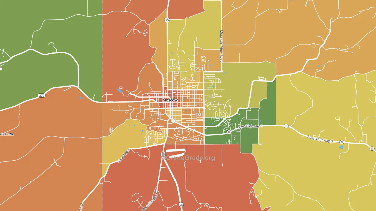 83843, ID Map of Vehicle Theft Rates