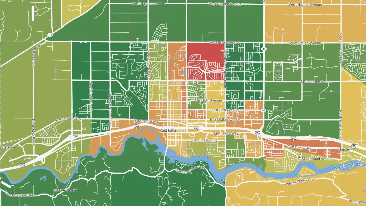 83854, ID Map of Vehicle Theft Rates