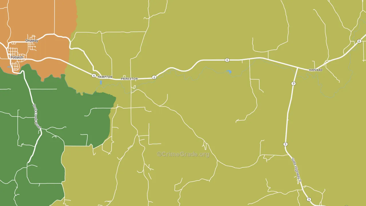 83857, ID Map of Vehicle Theft Rates