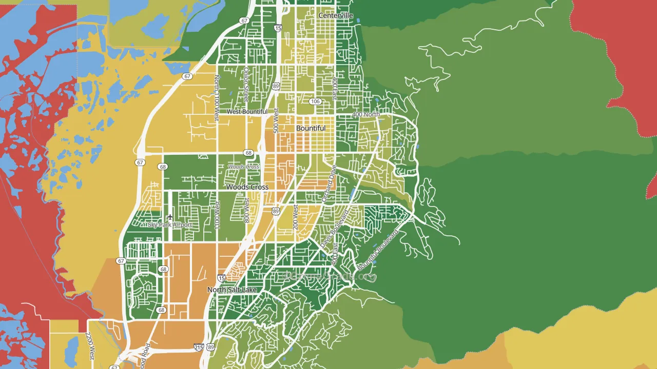 84010, UT Map of Vehicle Theft Rates