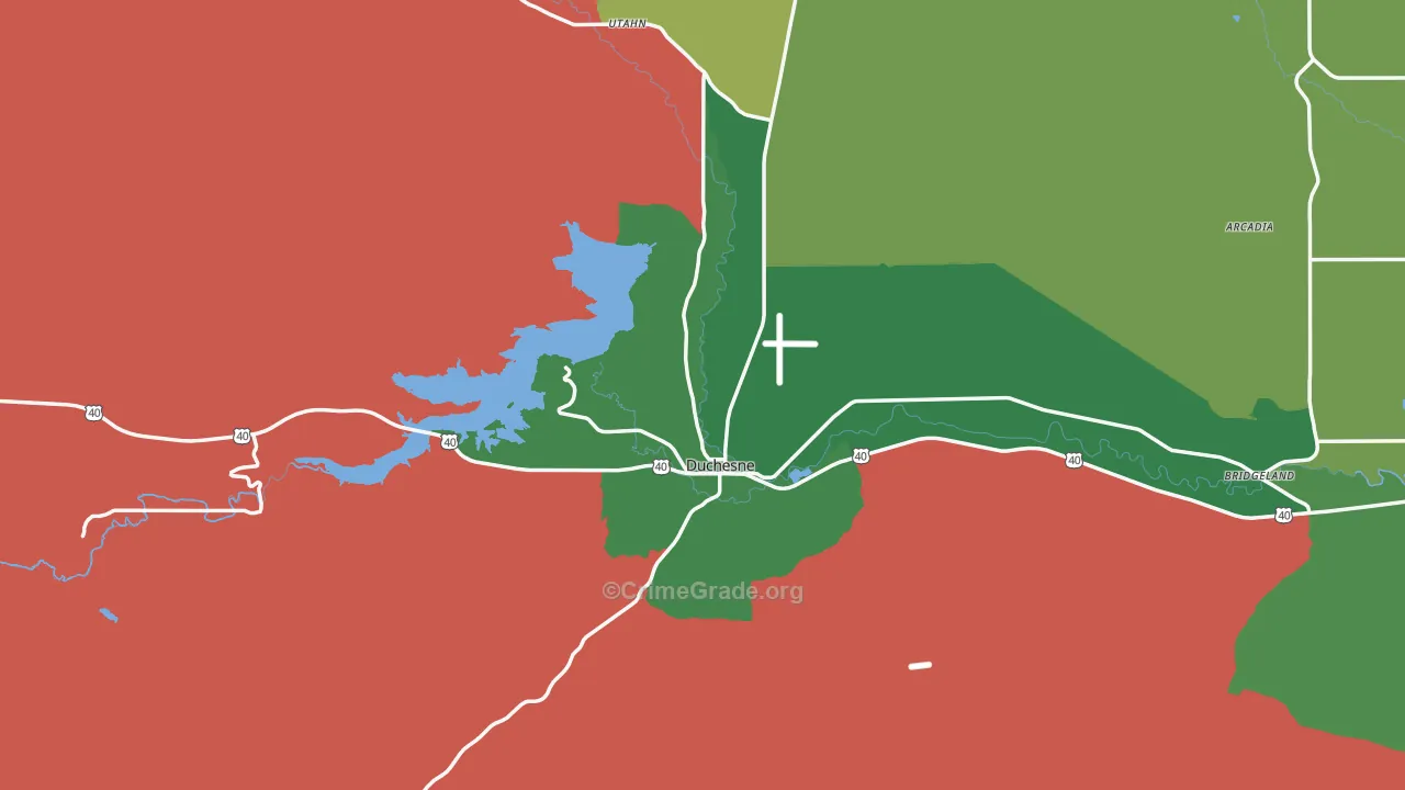 84021, UT Map of Vehicle Theft Rates