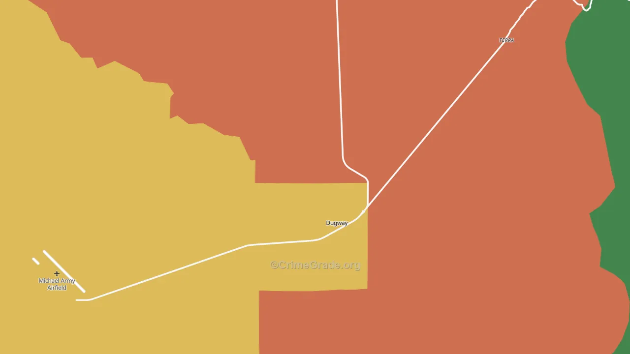 84022, UT Map of Vehicle Theft Rates
