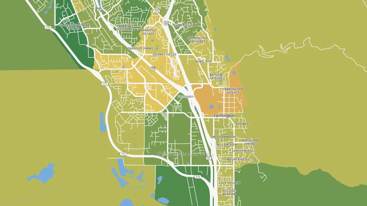 84025, UT Map of Vehicle Theft Rates