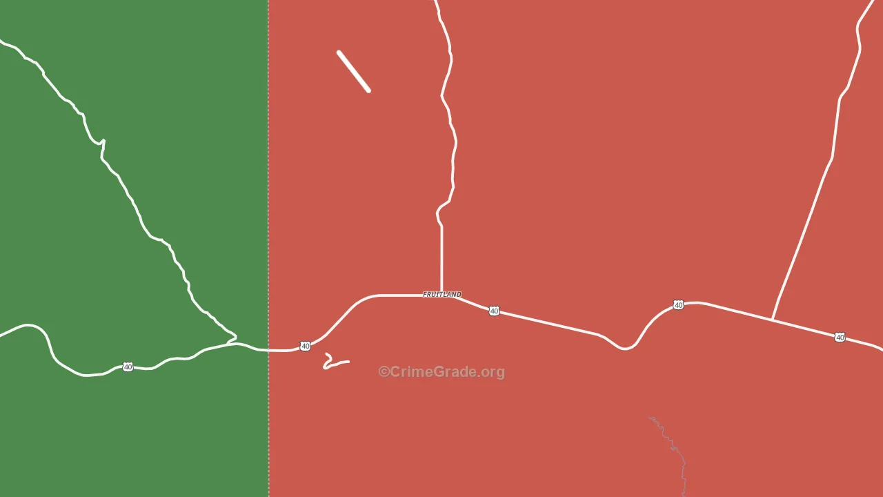 84027, UT Map of Vehicle Theft Rates