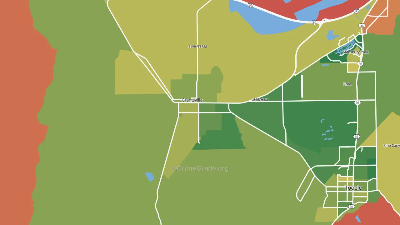 84029, UT Map of Vehicle Theft Rates