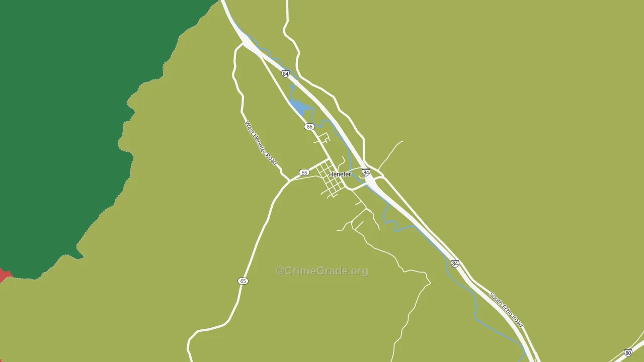 84033, UT Map of Vehicle Theft Rates