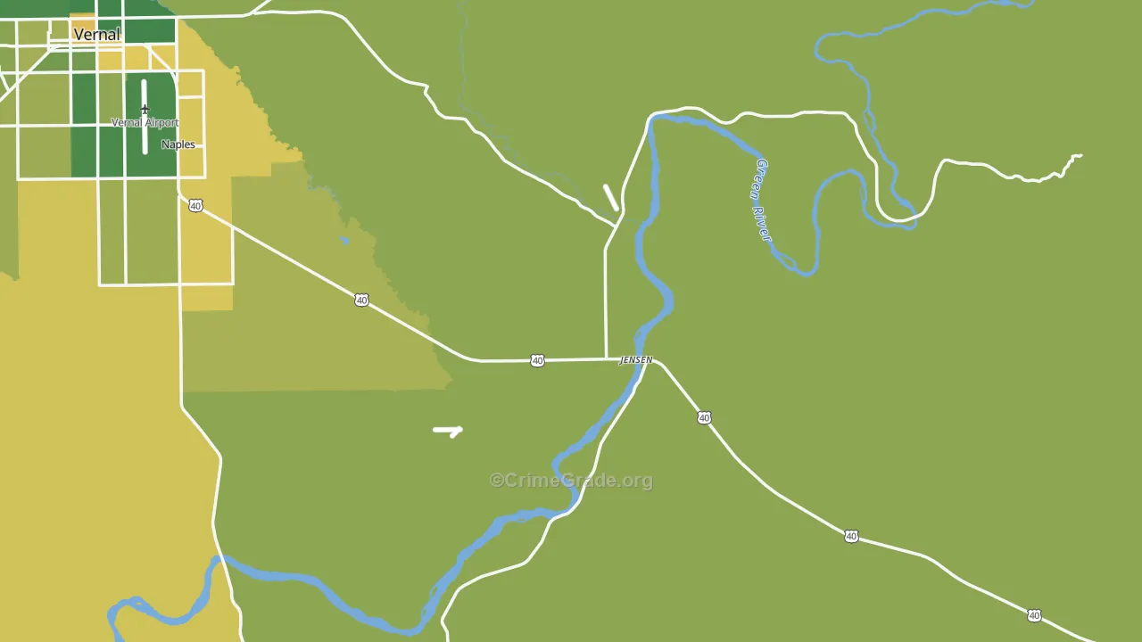 84035, UT Map of Vehicle Theft Rates