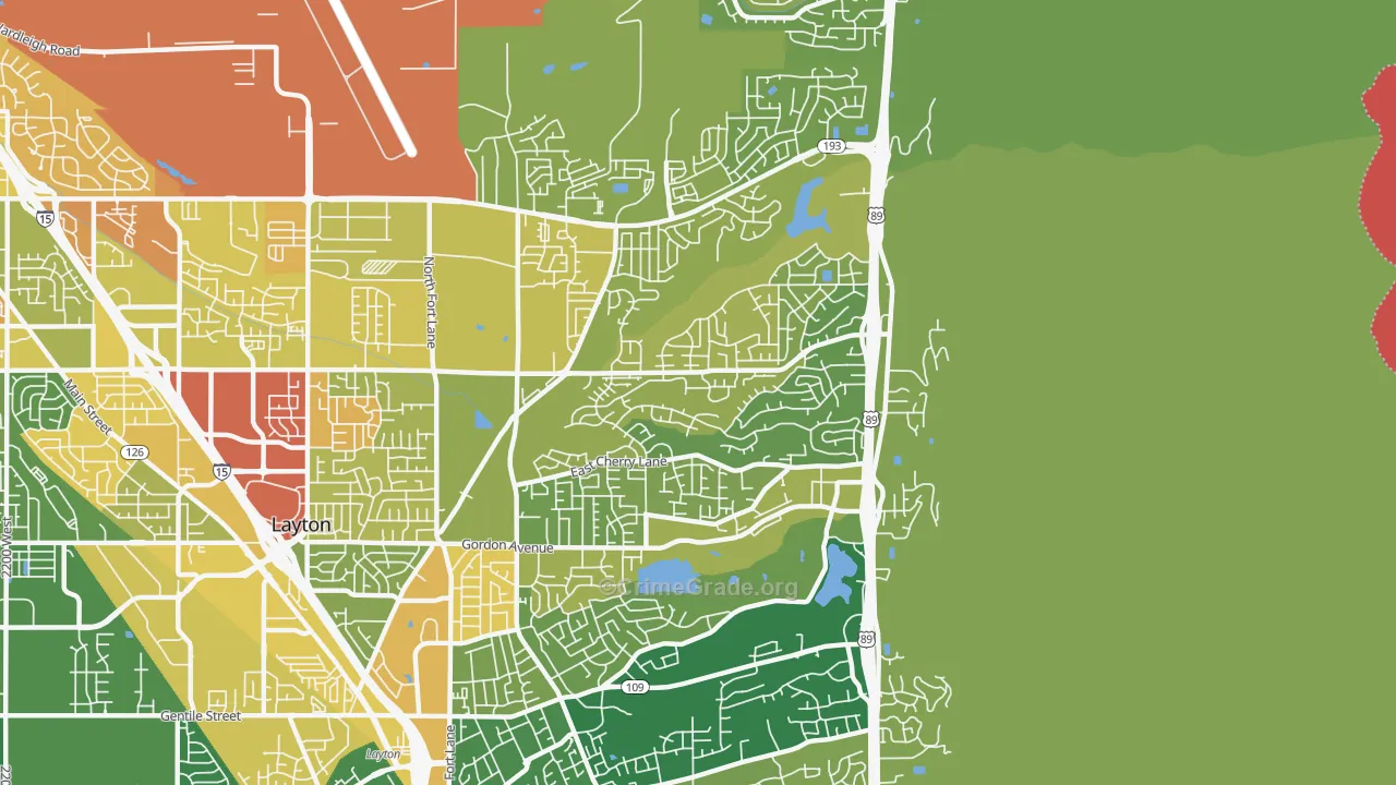 84040, UT Map of Vehicle Theft Rates
