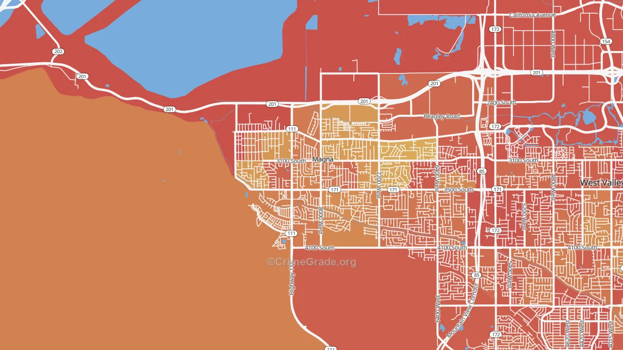 84044, UT Map of Vehicle Theft Rates