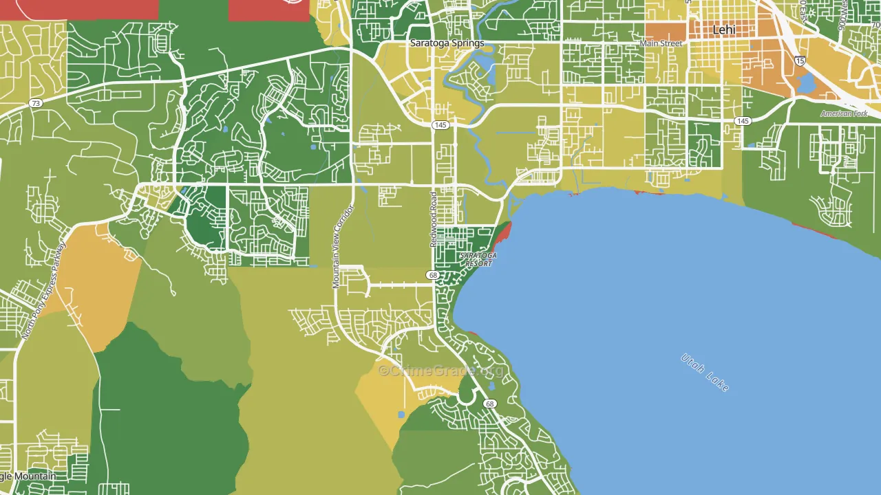 84045, UT Map of Vehicle Theft Rates