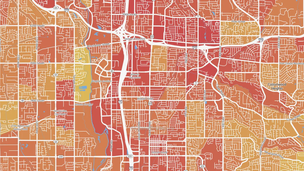 84047, UT Map of Vehicle Theft Rates