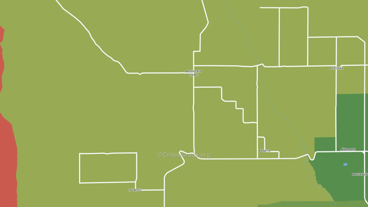 84051, UT Map of Vehicle Theft Rates