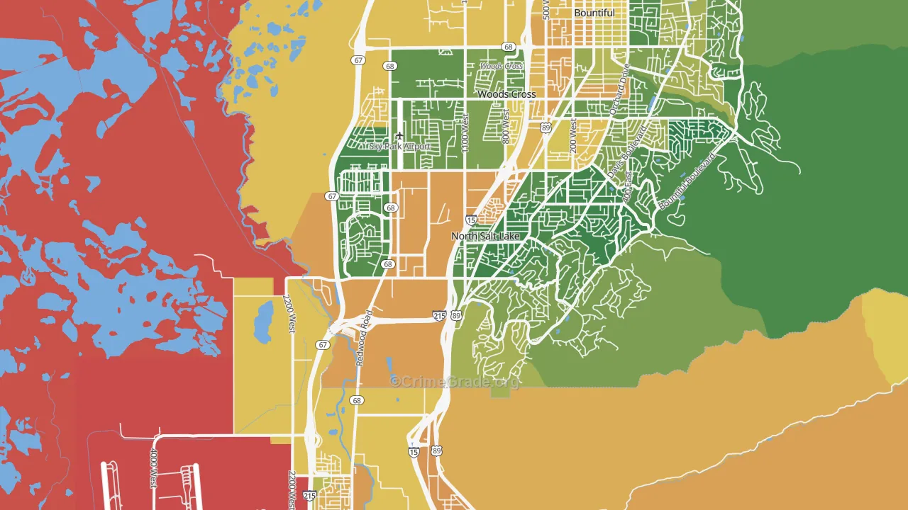 84054, UT Map of Vehicle Theft Rates
