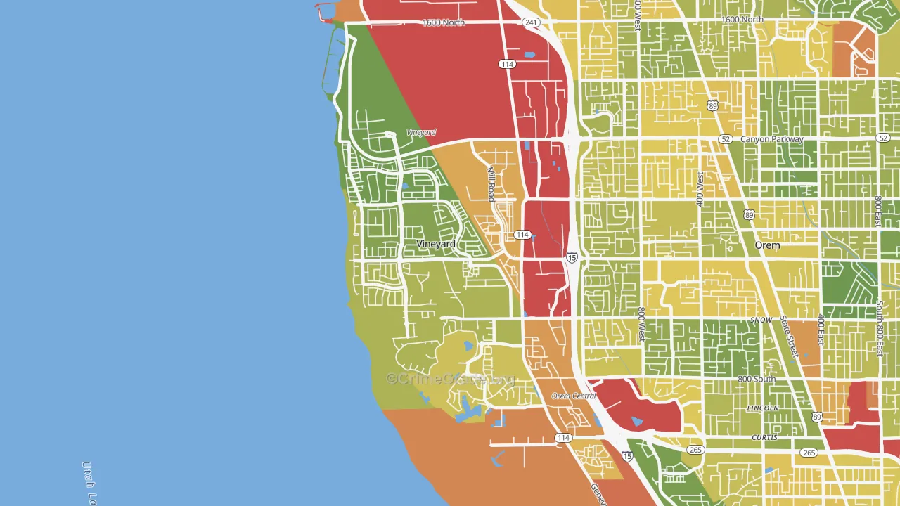 84059, UT Map of Vehicle Theft Rates