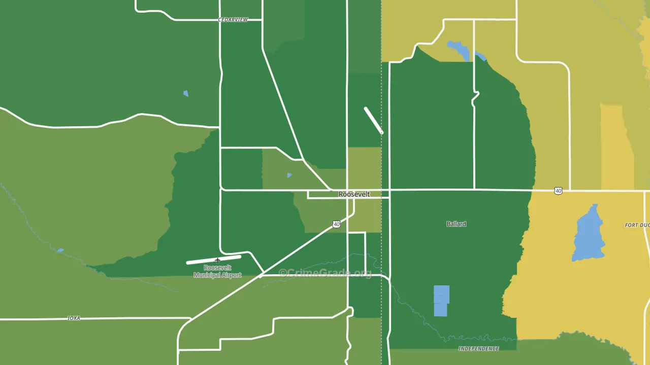 84066, UT Map of Vehicle Theft Rates