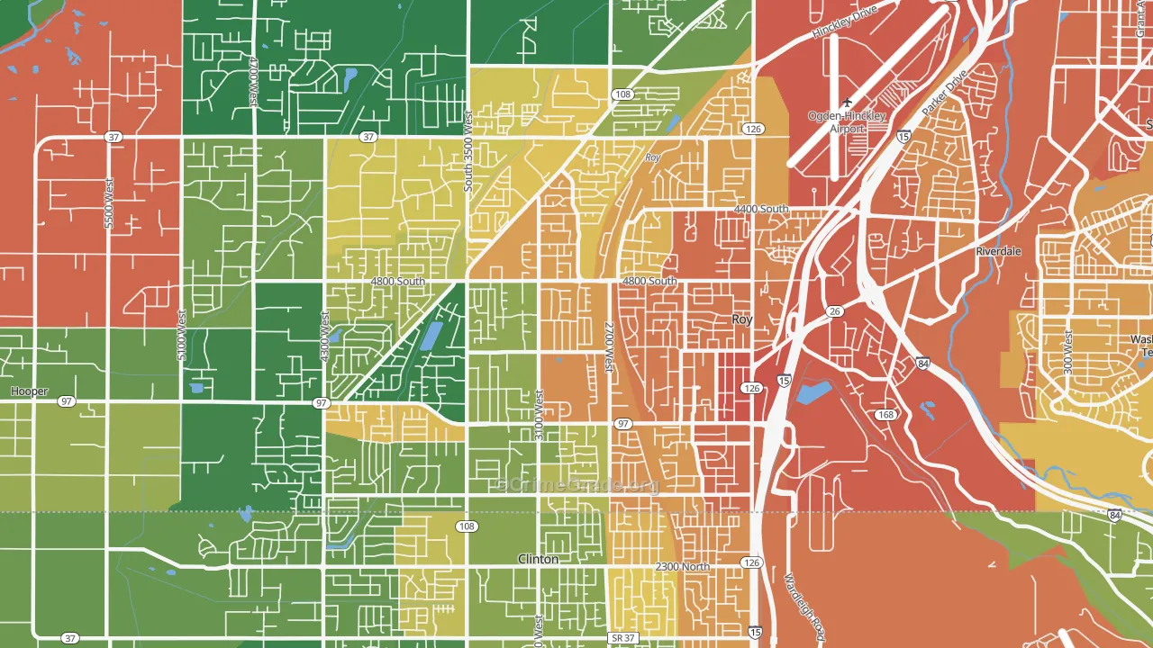 84067, UT Map of Vehicle Theft Rates